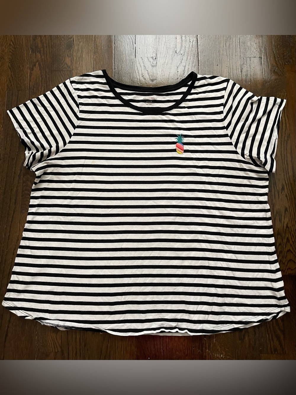 Old Navy Cute Rainbow Pineapple Striped Shirt